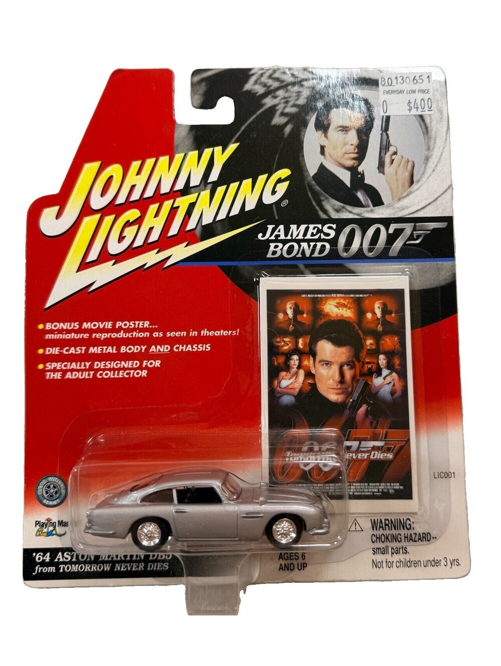 Johnny Lightning James Bond 007 1964 Aston Martin DB5 Tomorrow Never Dies Sealed